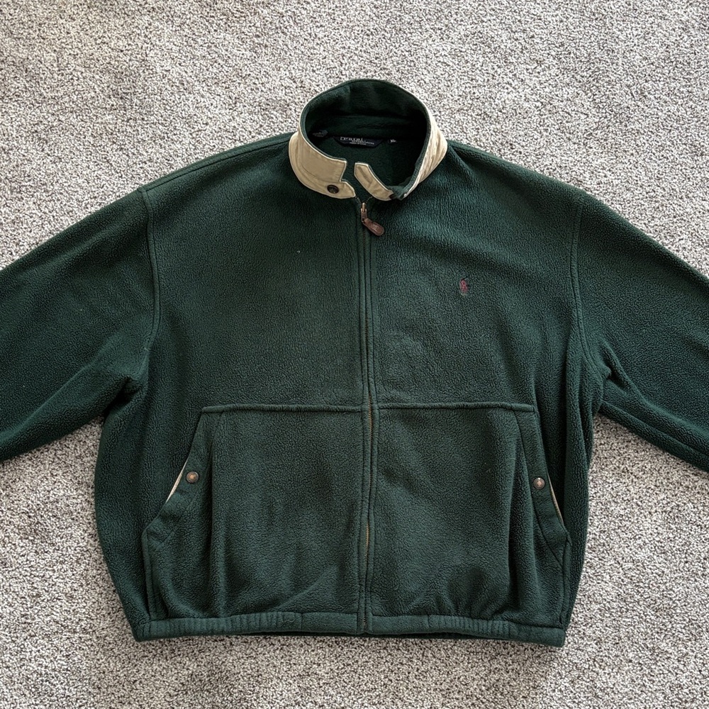 Ralph Lauren Dark Green Zip-Up Sweater
